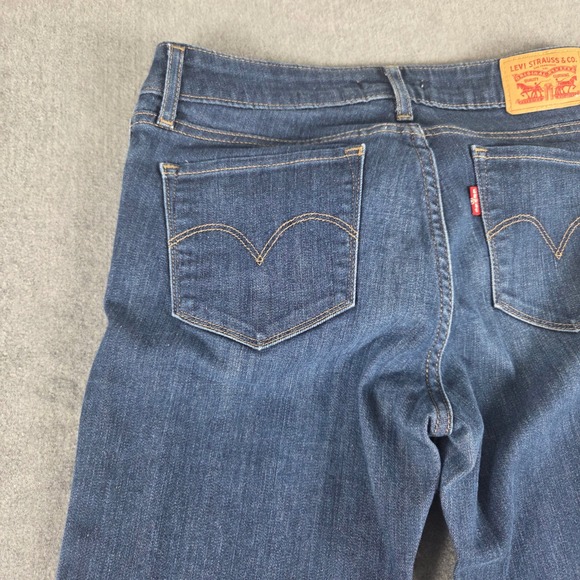 Levi's 712 Slim Jeans Womens 28 Dark Wash Excellent Slim Leg Denim 18884-0011 - Picture 12 of 14